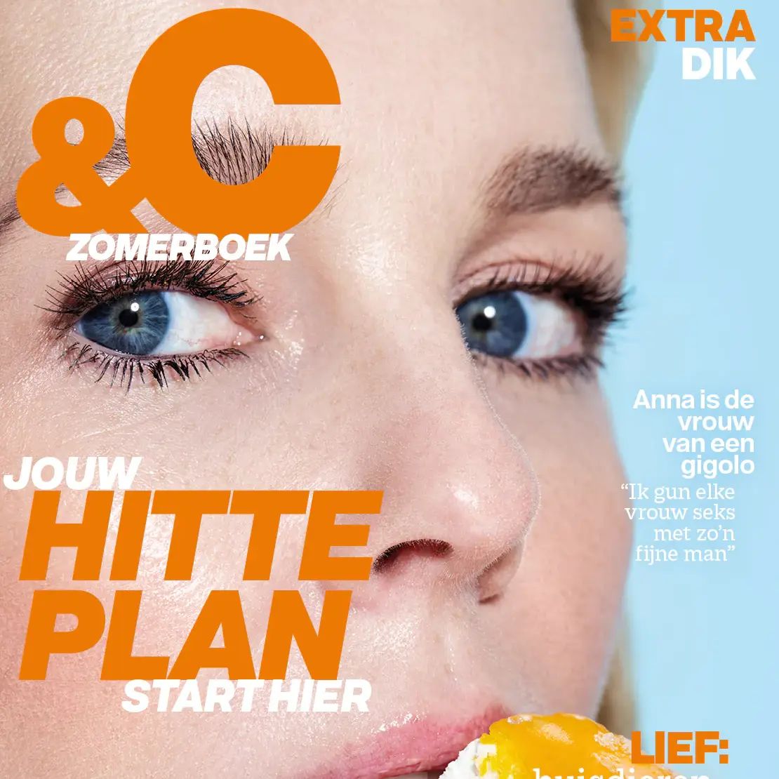 Cover van het &C Zomerboek met de coverregel over Anna, de vrouw van een gigolo