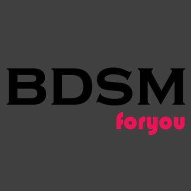 Logo van bdsmforyou.nl in zwart en roze op een donkergrijze achtergrond